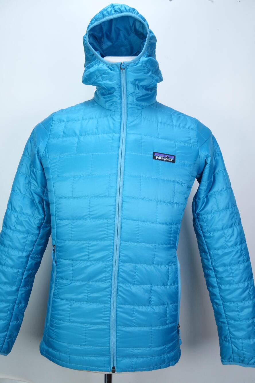 Patagonia Nano Puff Jacket Womens XS Blue Hooded Insulated PrimaLoft STY84227
